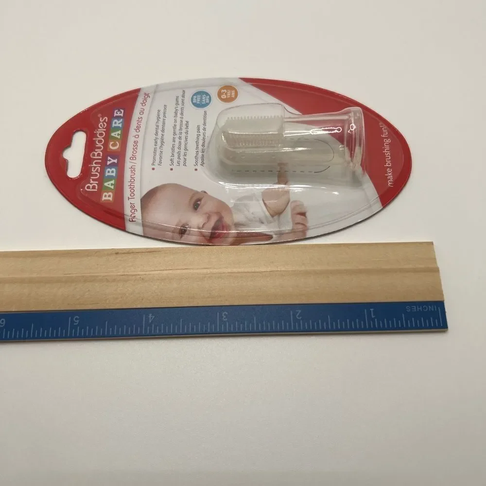 Brush Buddies Baby Care Finger Toothbrush‎ 0-3 Years Old BPA Free NEW Soft